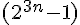 ({2^{3n}} - 1)